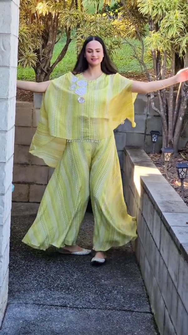 Striped Kurta with Palazzos
