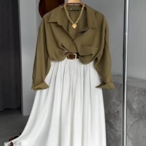 Flared Midi Skirt For Women