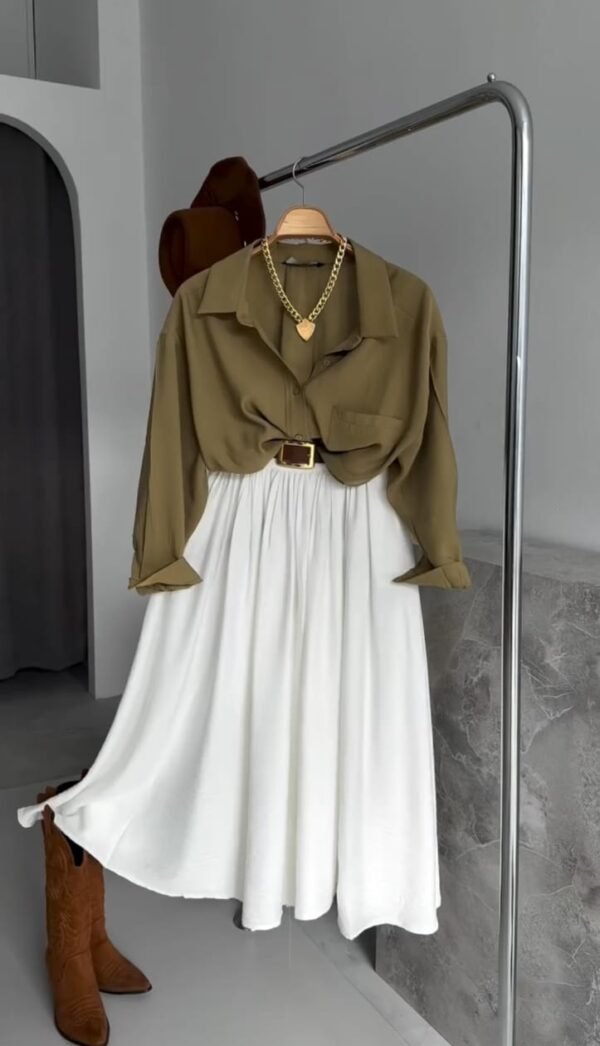 Flared Midi Skirt For Women