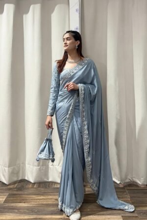 Woven Kanjivaram Silk Blend Saree