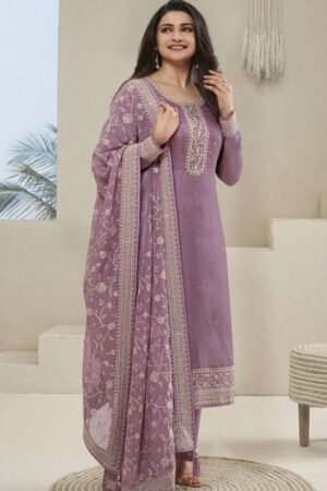 Indian Women's Diwali Festital Party Silk Straight Kurta Set with Dupatta