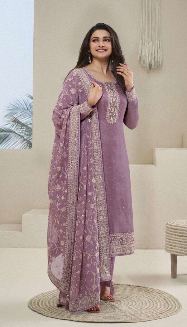 Indian Women's Diwali Festital Party Silk Straight Kurta Set with Dupatta