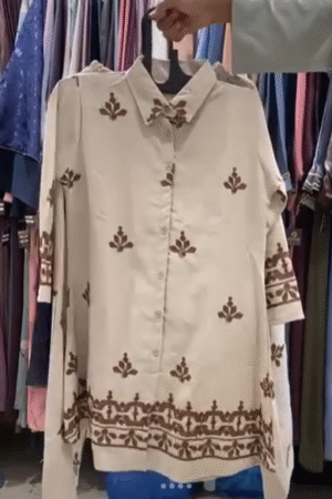 Embroidered Floral Shirt