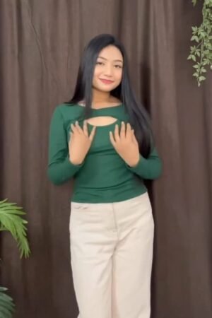 Cut-Out Full Sleeve Modern Top