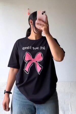 "Let Me Sleep" Oversized Graphic Tee