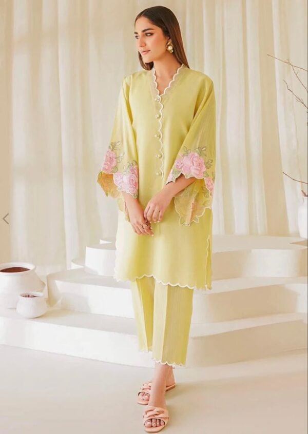 Summer Running Wear Special Designer Trending Co-Ord Set with Sequence Embroidery Work for Women Office , Casual , Party