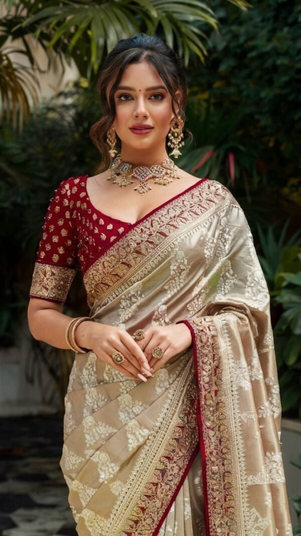 Ananya Exim Launching New Heavy Bridal Wear Organza Sequance With Embroidery Work Saree With Blouse