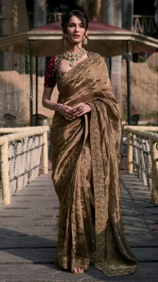 Women's Kanjivaram Art Silk Saree Soft Banarasi Style Sari With Blouse Piece For Wedding