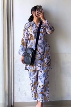 Floral Printed Co-Ord Set in Pastel Tones