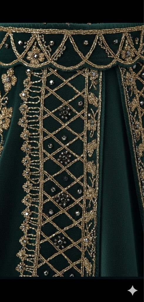 Georgette Readymade Sharara Top Lehenga in Dark Black - Image 5