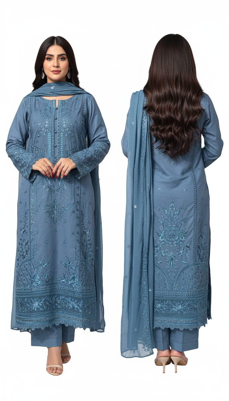 Women Cotton Rayon Kurta Palazzo Dupatta Set – Comfortable & Stylish Ethnic Wear