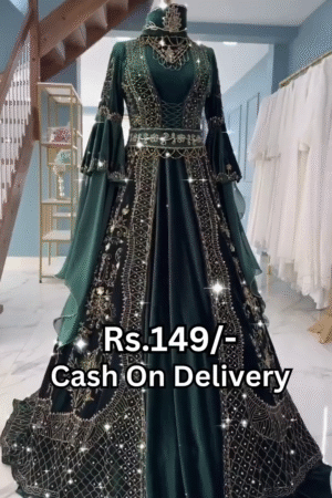 Georgette Readymade Sharara Top Lehenga in Dark Black