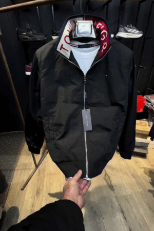 Men?s Essential Bomber Jacket ? Tommy Black (X-Large)