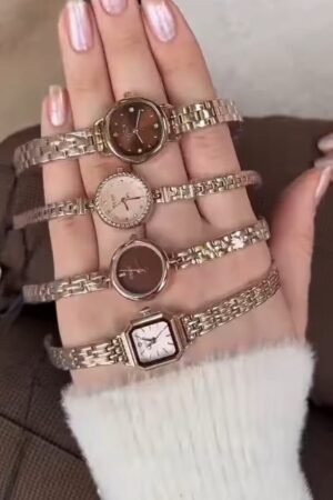 Elegant Slim Bracelet Watch Collection Set