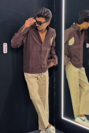 Men Corduroy Tailored Fit Shirt