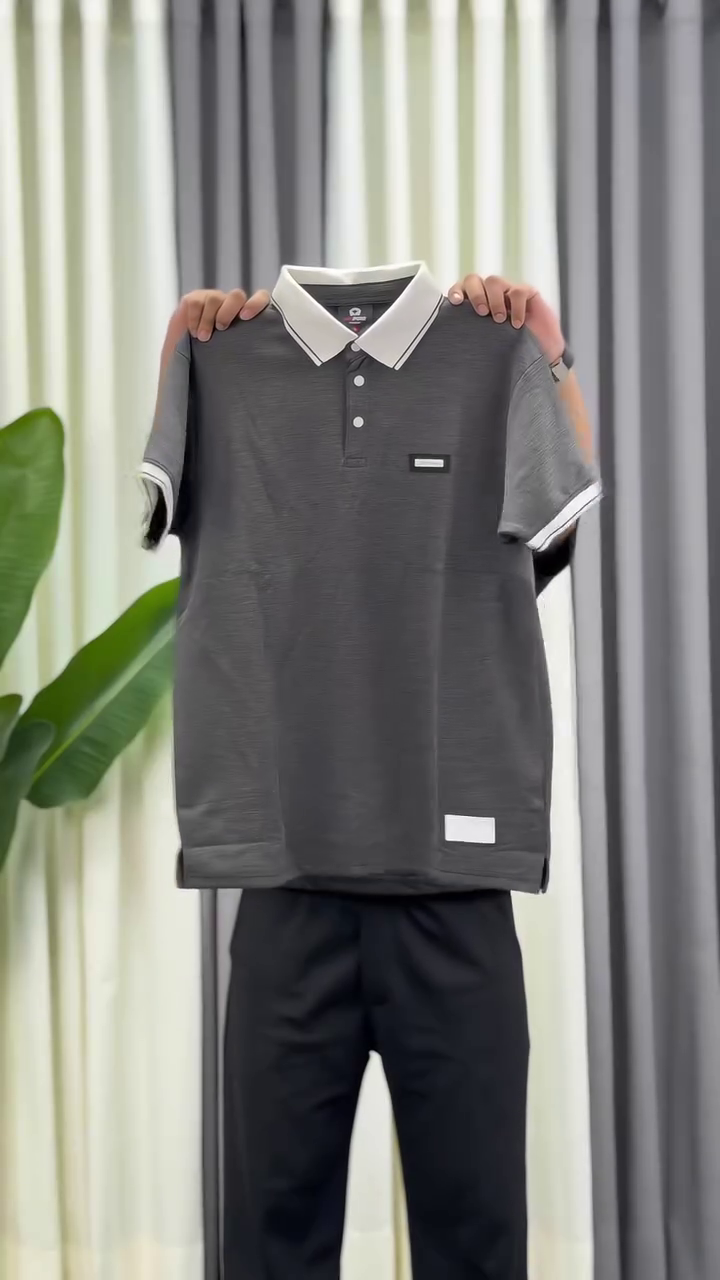 Polo Collar Slim Fit T-shirt - Image 3