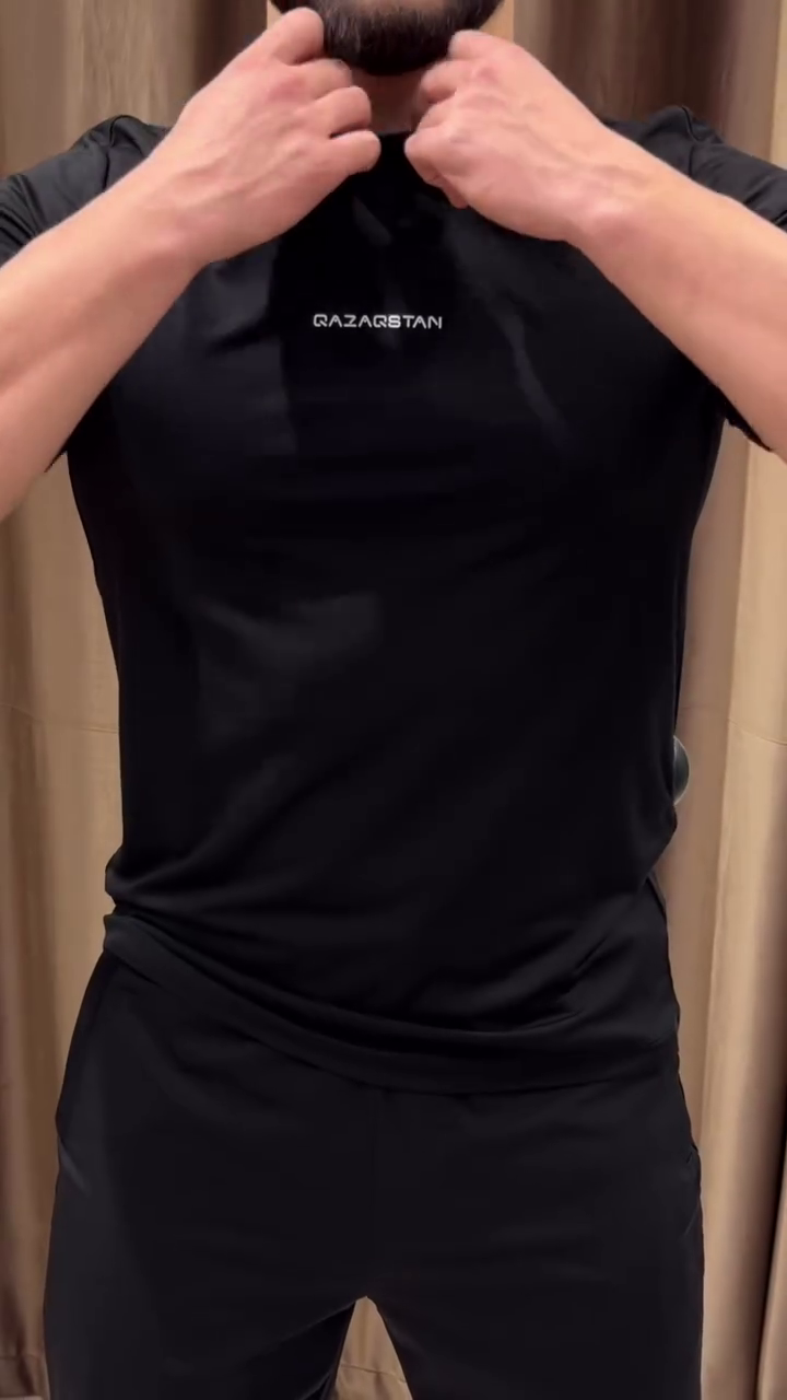 Men White 4-Way Stretch Wrinkle-Free T-shirt - Image 4