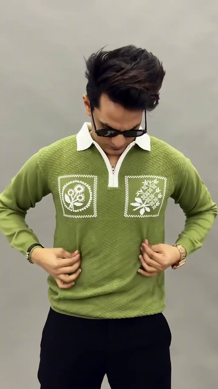 Mens Pointle Colorblocked Flatknit Tshirts