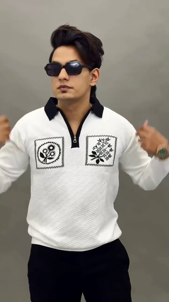 Mens Pointle Colorblocked Flatknit Tshirts - Image 7