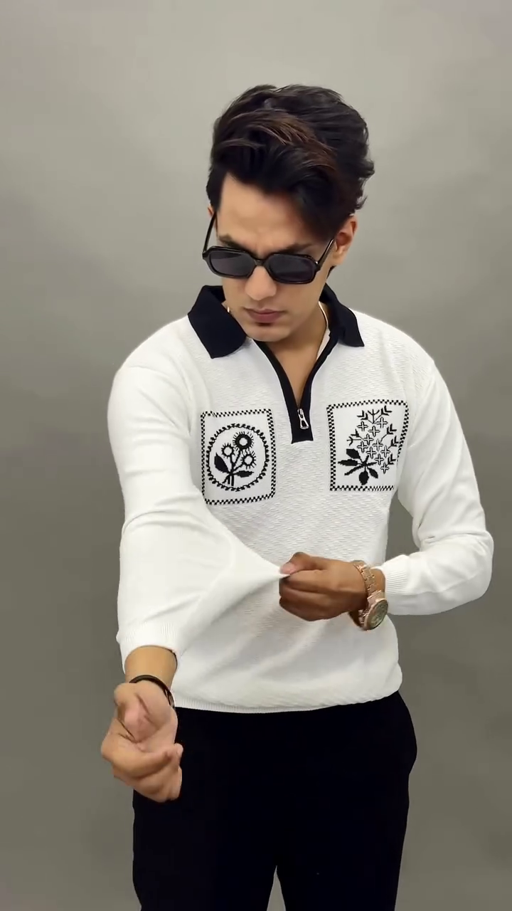 Mens Pointle Colorblocked Flatknit Tshirts - Image 5