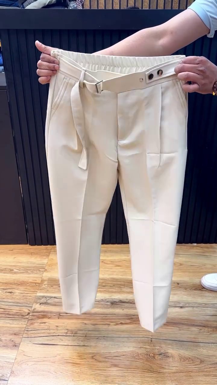 Men Coffee Brown Straight Fit Formal Trousers - Image 4