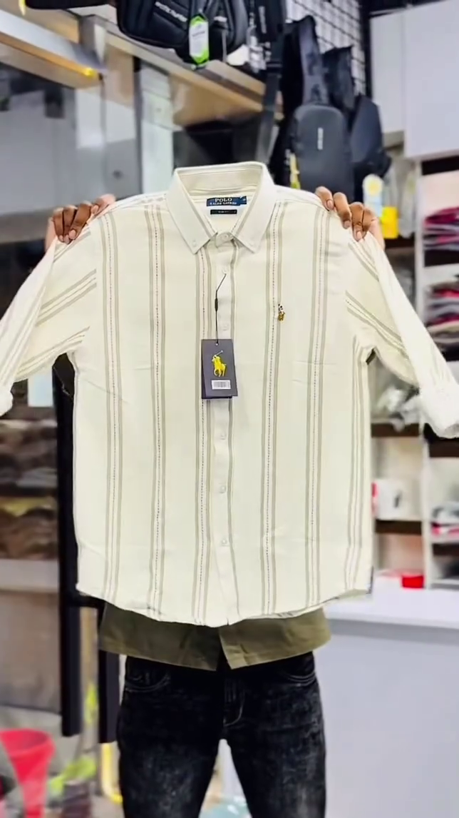 Men Slim Fit Vertical Striped Spread Collar Pure Cotton Shirt - Image 6