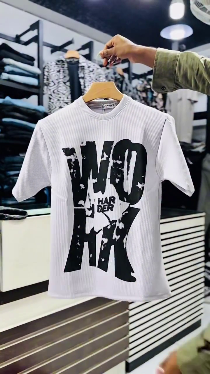 Stylish Cotton Harmony Designed Oversized T-Shirt for Mens - Image 8