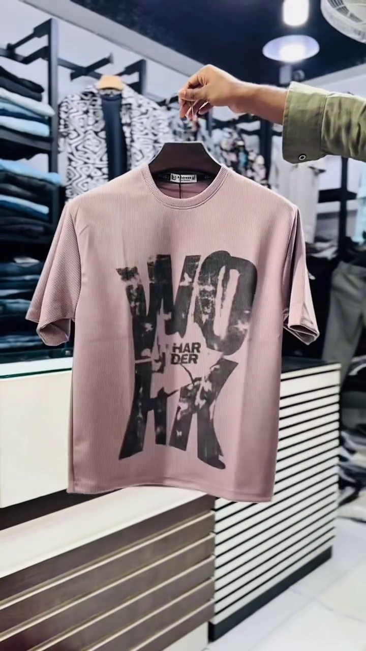 Stylish Cotton Harmony Designed Oversized T-Shirt for Mens - Image 4