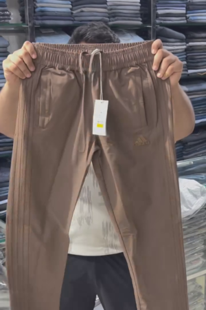 Men Striped Cotton Mid-Rise Track Pant