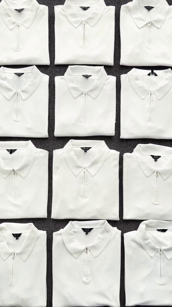 Men Slim Fit Zip-Top Polo Shirt