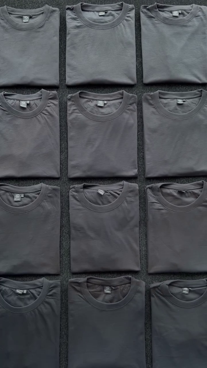 Men Grey Drop-Shoulder Sleeves T-shirt