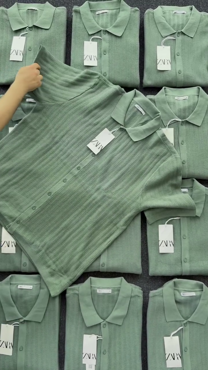 Self Striped With Open Knits Pure Cotton Casual Shirt - Image 5